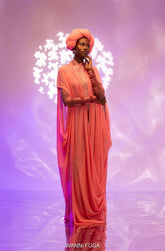 Verbena Robe in Peach